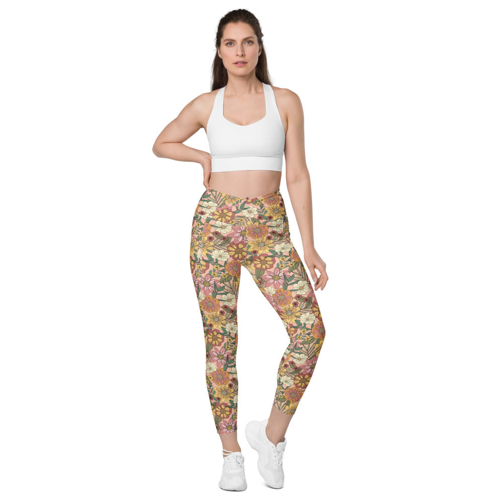 Meli Crossover leggings with pockets