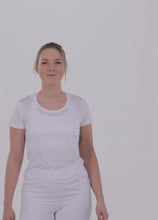 Load and play video in Gallery viewer, All Over Print Womens Athletic T-Shirt (model size S).mp4
